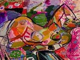 moderne-kunst.-malerei-gemalde-merello.-mujer-recostada-en-el-sillon-rosa-(54-x-73-cm)-mix-media-on-wood.